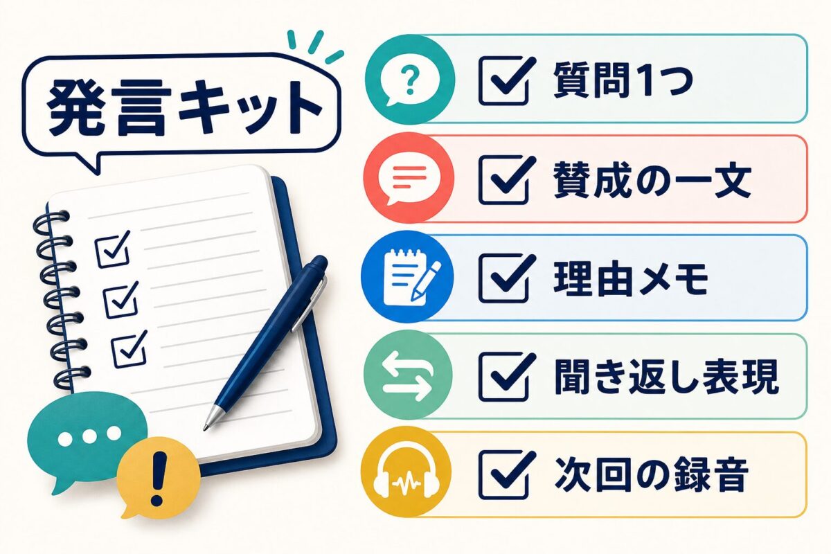 海外授業前に準備する発言キットのチェックリスト