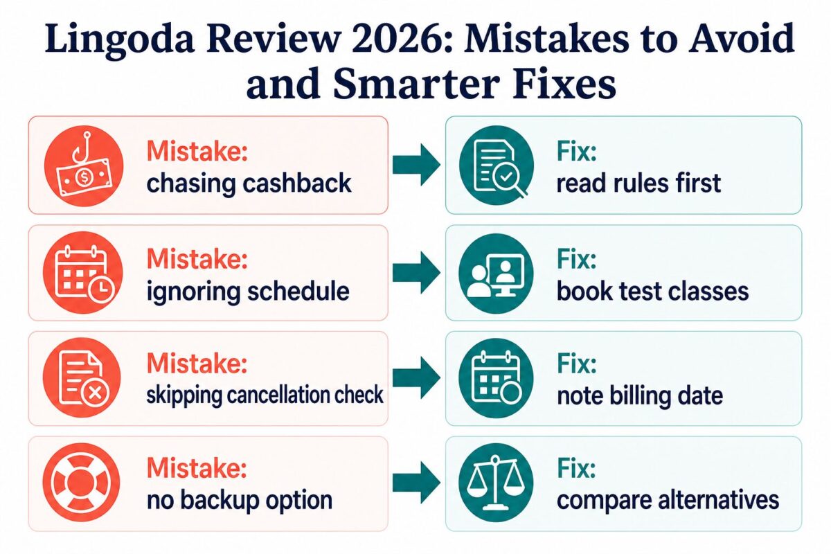 Lingoda signup mistakes and safer fixes before choosing a plan
