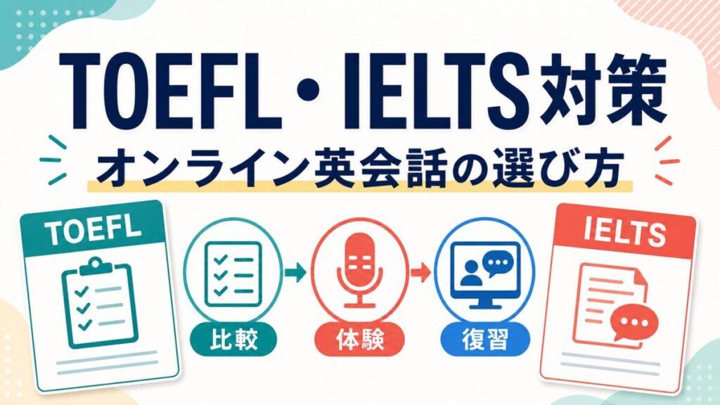 TOEFL・IELTS対策に使うオンライン英会話の選び方