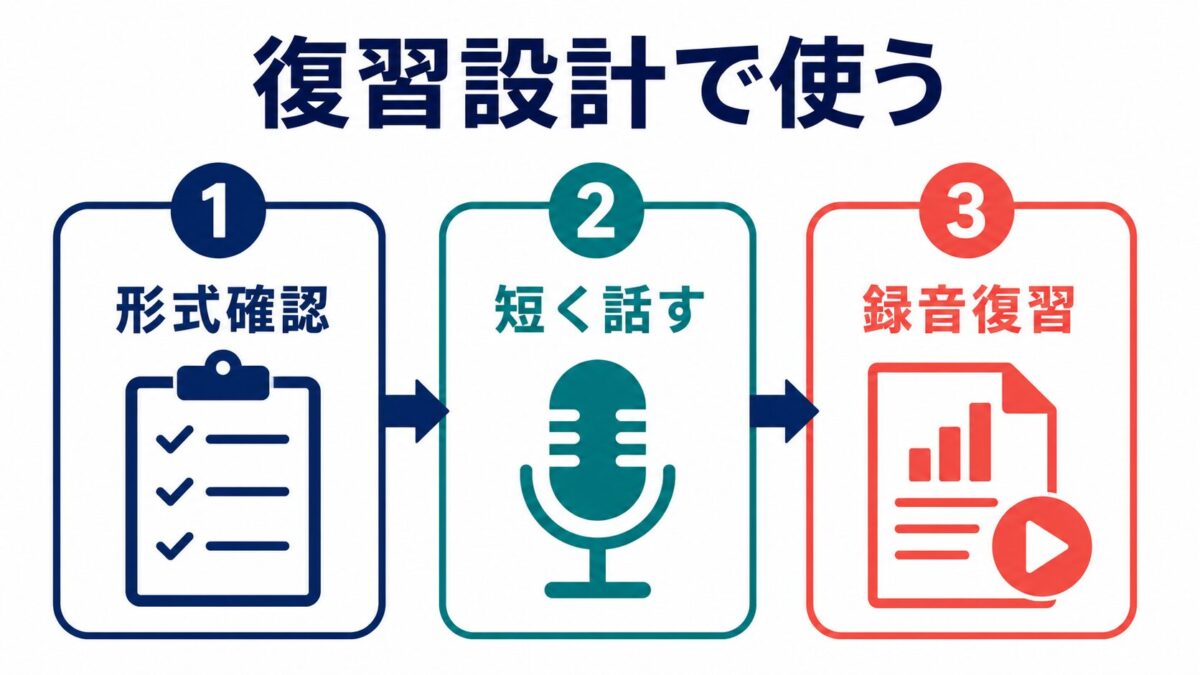 レアジョブをTOEFL Speakingの復習設計に使う流れ