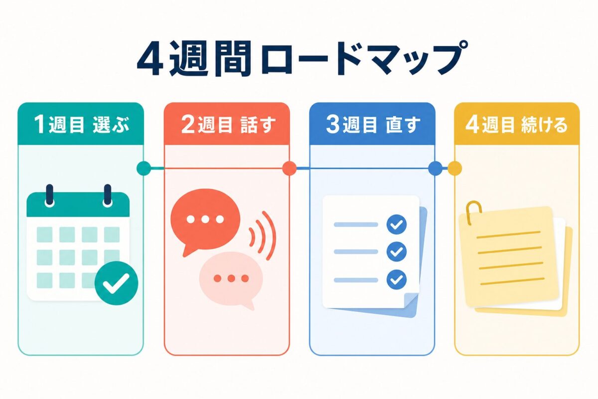 italkiでスピーキングを伸ばす4週間ロードマップ
