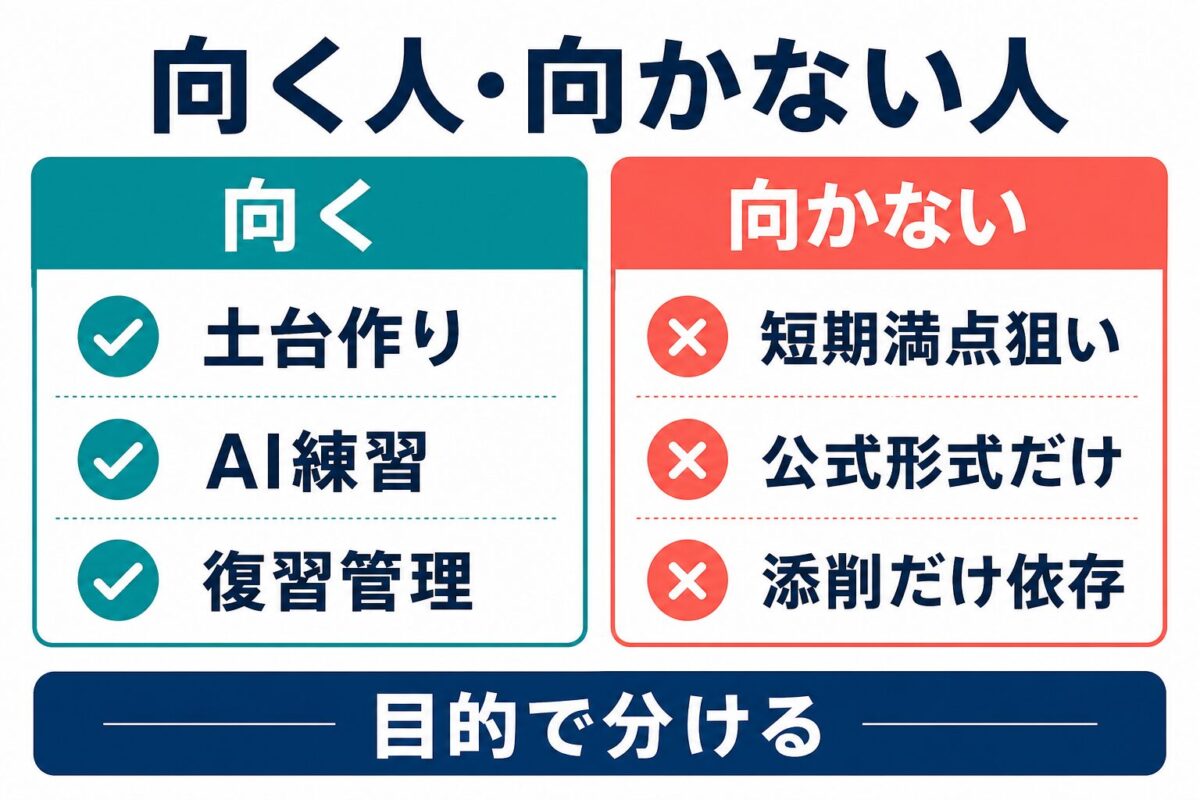 Asteria for BusinessがTOEFL対策で向く人と向かない人