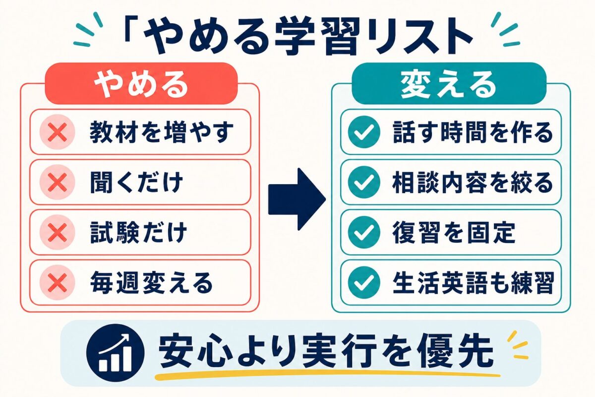 3ヶ月から4ヶ月でやめる学習を整理した図解