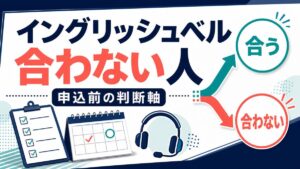 イングリッシュベルが合わない人の申込前判断軸を示すサムネイル