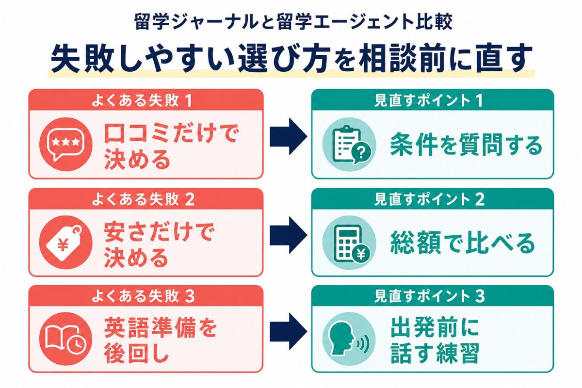 留学ジャーナル選びで失敗しやすい点と直し方