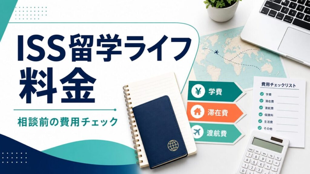 ISS留学ライフの料金相談前チェックのアイキャッチ画像