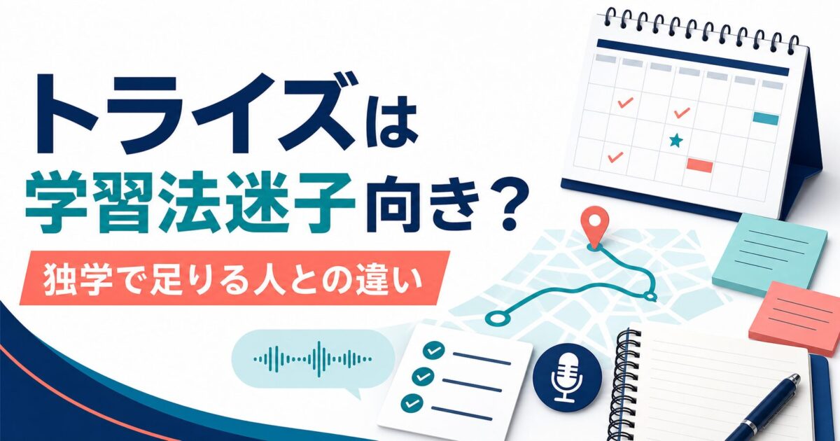 トライズは学習法迷子に向いているかを示すサムネイル