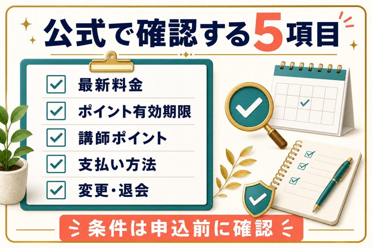 NeWorld English申込前に公式で確認する料金と条件のチェックリスト