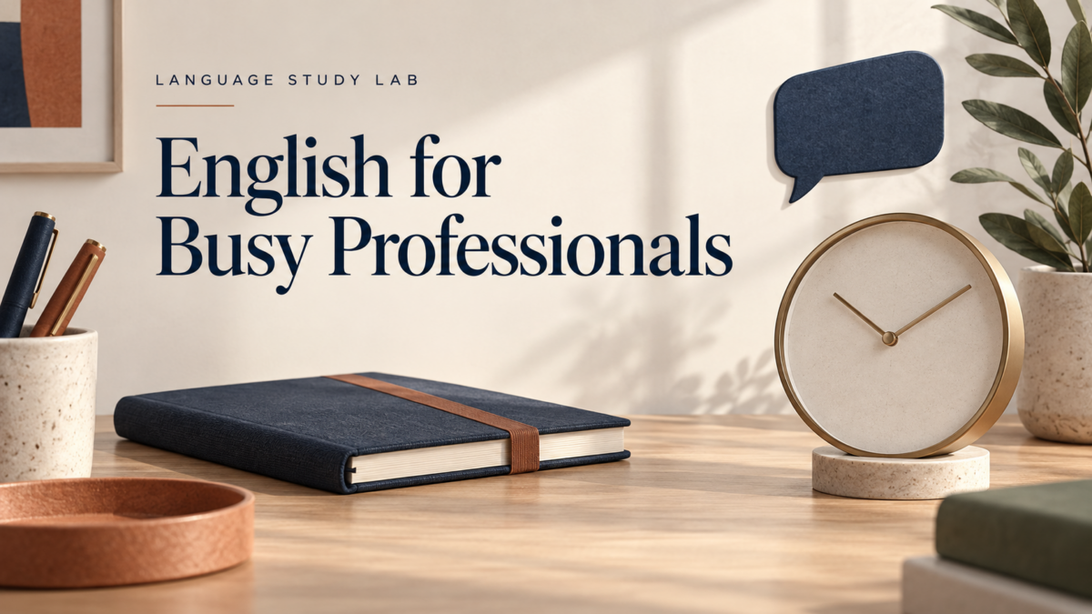 Online English Classes for Busy Professionals: Find a Format That Fits